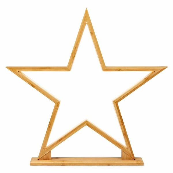 52cm Bamboo Star LED Table Desk Lamp Light Modern Designer - Natural