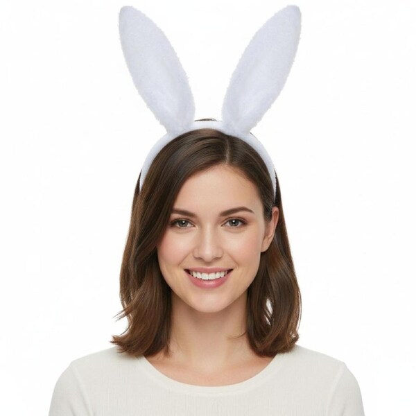 BUNNY EARS HEADBAND Hairband Easter Costume Party Accessory Fancy Dress