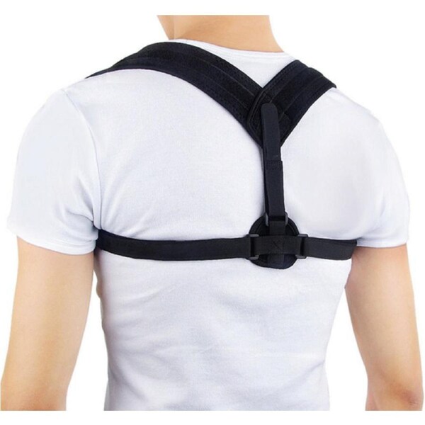 AXIGN Medical Posture Support Back Support Brace Corrector Strap Lumbar - Black