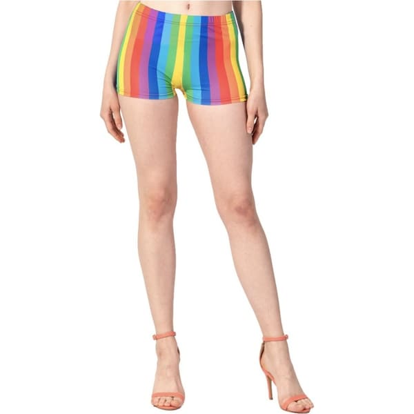 Womens RAINBOW SHORTS Hot LGBT Gay Lesbian Gay Pride Parade Pants