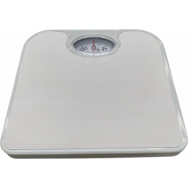 130kg Mechanical Bathroom Scales Weight Checker Kilo Kg Kilograms - White