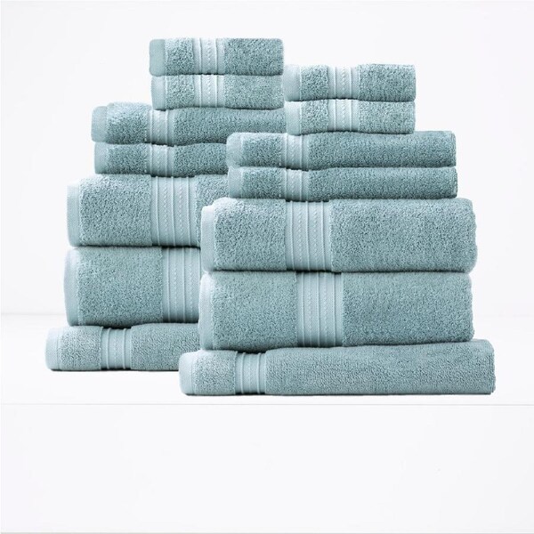 Renee Taylor Brentwood 650 GSM Low Twist 14 Piece Gray Mist