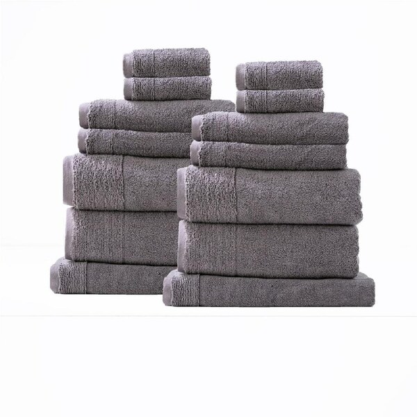 Renee Taylor Aireys 650 GSM Zero Twist 14 Piece Nickel