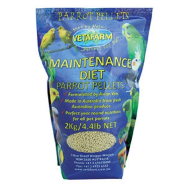 Vetafarm 350g Maintenance Pellets Formulated Diet for Small & Large Parrots