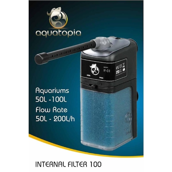 Internal Aquarium Filter 100 for Fish Tanks Up To 100L (Aquatopia)