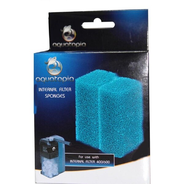 Sponges for Aquatopia Aquarium Internal Filter 400 & 600 (Pack of 2 Sponges)