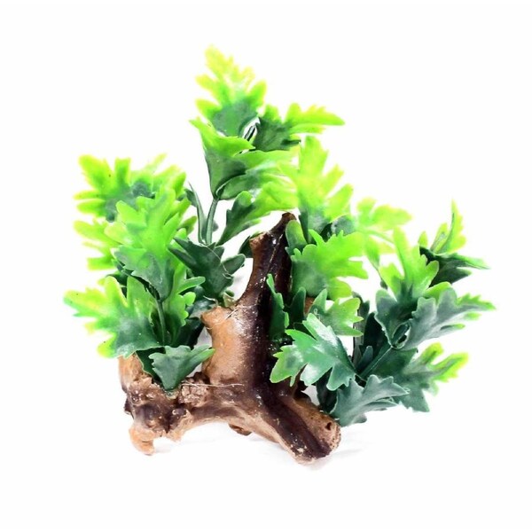 Mini Aquarium Plastic Plant with Suction Cap - Style 3 (Aquatopia)