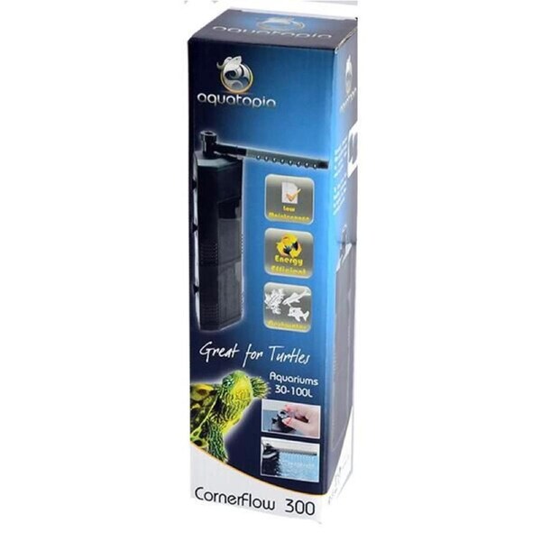 Corner Flow Internal Aquarium Filter 300 - Fish Tanks 30-100 Litres (Aquatopia)