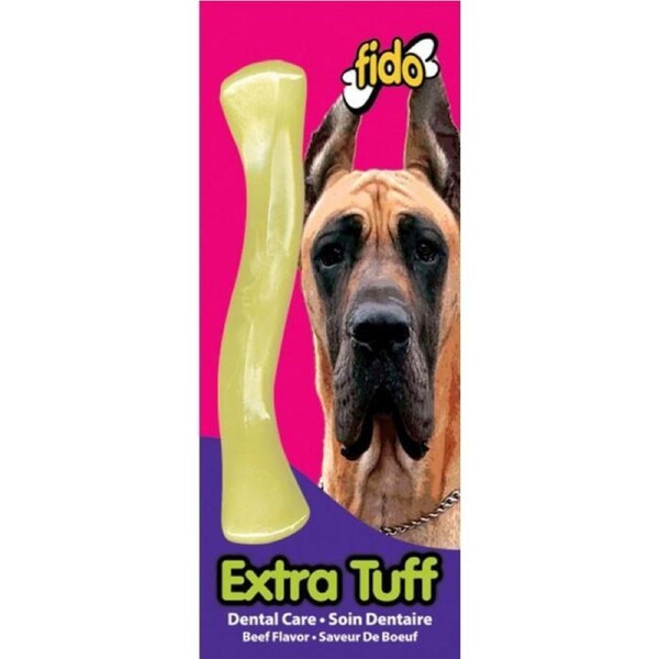 Extra Nylon Dog Tuff Bone - Beef Flavoured - Medium - 16cm - Fido