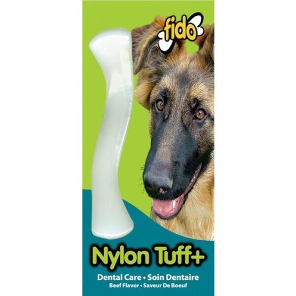 Nylon Nylon Dog Tuff+ Bone - Beef Flavoured - Large - 22cm - Fido