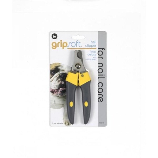 Deluxe Nail Clippers for Dogs & Cats - Large - JW Gripsoft Pet Grooming Tool