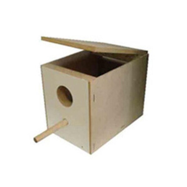 Budgie Bird Nesting Breeding Box Made of Particle Board