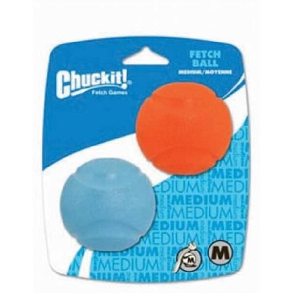 Dog Medium Fetch Balls for Medium Chuck It Launcher - 2 Balls (6cm Diameter)