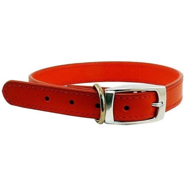 Beau Pets 55cm Red Leather Dog Collar - Australian Made