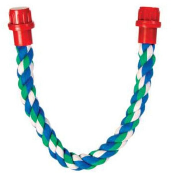 Rope Perch for Birds - Small - 37cm Long - Easy to Clip Into Cage