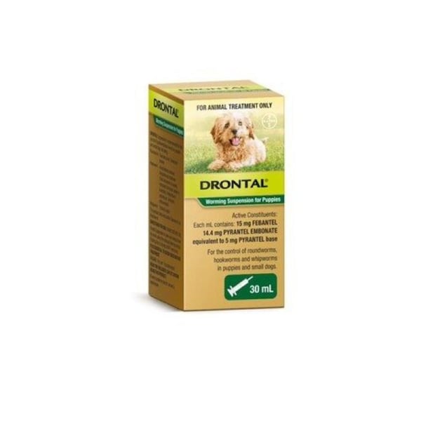 Drontal Worming Suspension for Puppies - 30ml (Bayer)