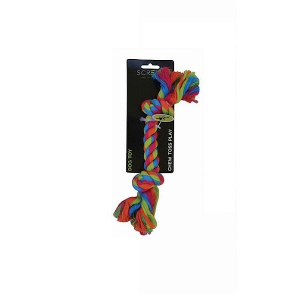 2 Knot 22cm Rope Toy for Dogs & Puppies by Scream