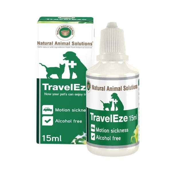 NAS TravelEze for Dogs & Cats - 15ml Pet Travel Anxiety & Calming Solution