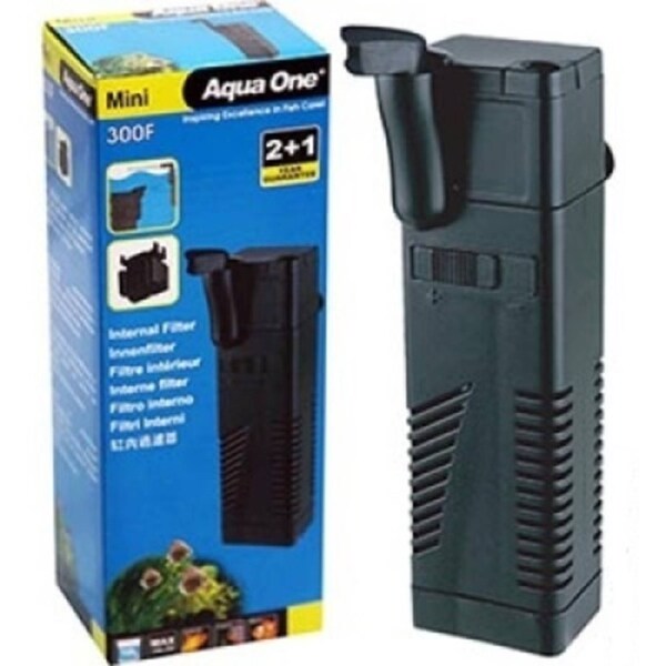 Aqua One Mini 300F Aquarium Internal Filter for Fish Tanks up to 10 Litres