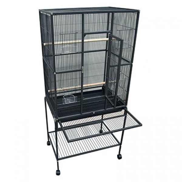 Avi One Flight Cage for Birds (603X) - Grey - 65cm Wide x 43.5cm Deep x 138cm Hi