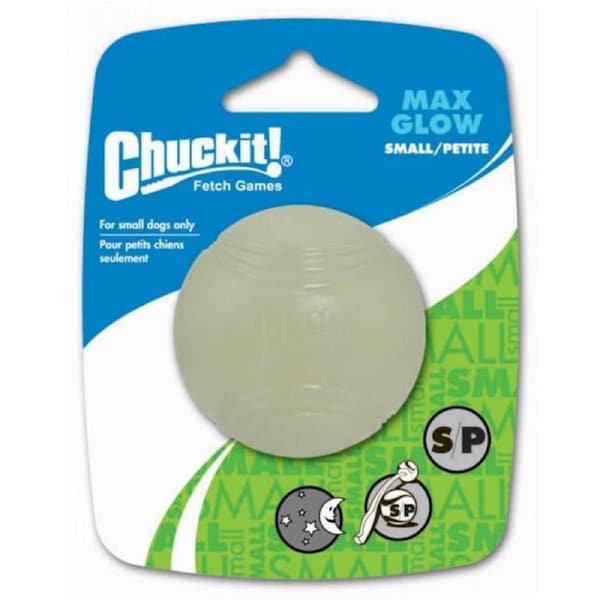 Max Glow Small Chuck It Dog & Puppy Ball 1 Pack - 5cm (ChuckIt)