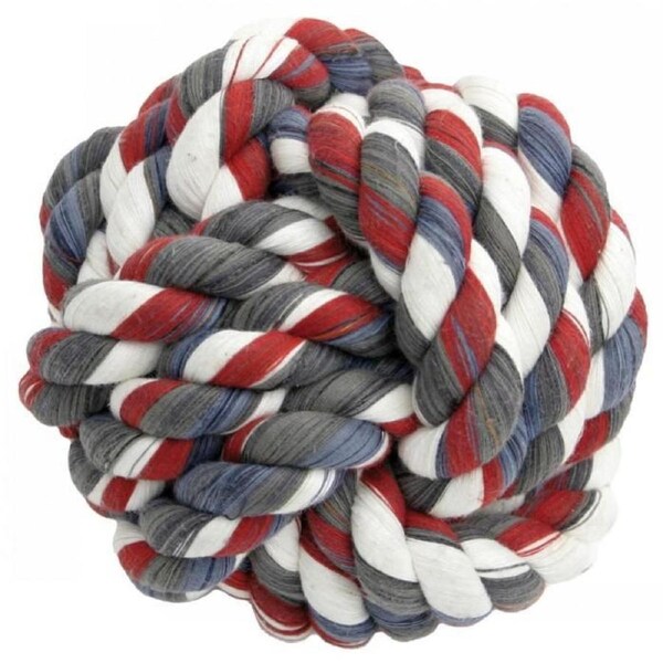 Small Flossy Chews Monkey Fist Rope Dog Ball - 9cm (Mammoth)