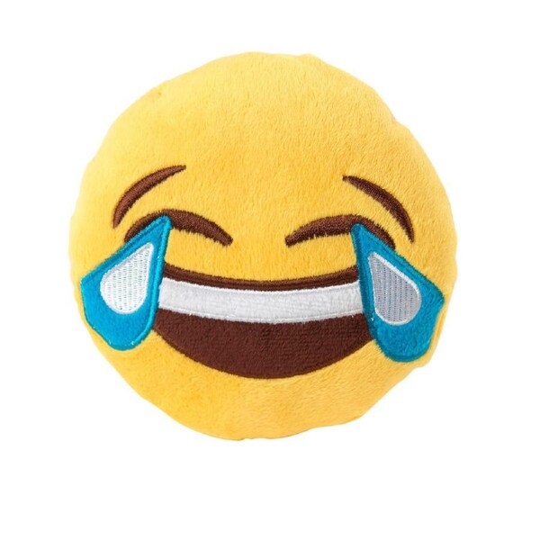 Emoji Bahaha Large Soft Plush Dog Toy (FuzzYard)