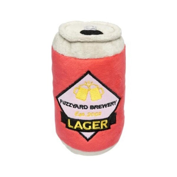 Can of Beer Large Soft Plush Dog Toy - 15cm (FuzzYard)