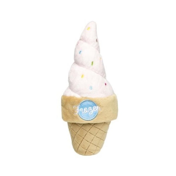 Soft Serve Ice Cream Large Soft Plush Dog Toy - 21cm (FuzzYard)
