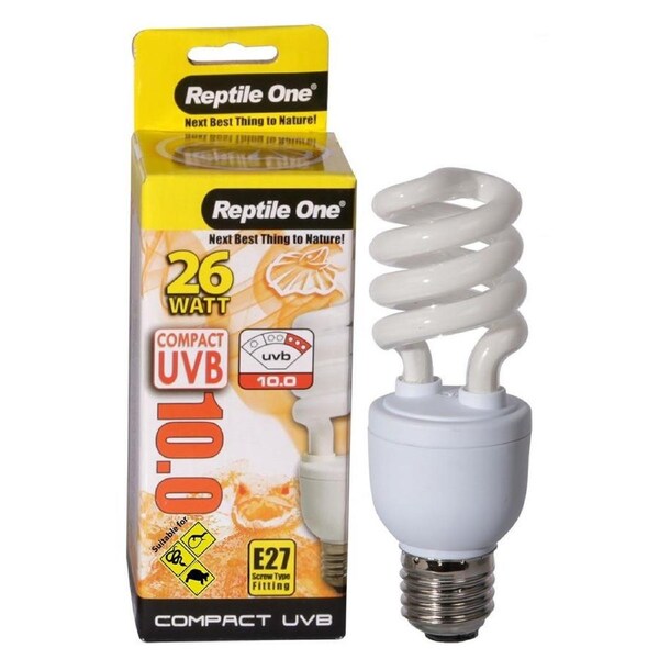 Compact UVB Bulb 26 Watt (UVB 10.0) E27 Eddison (Reptile One)