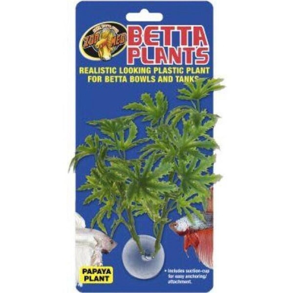 Papaya Betta Fish Plastic Siamese Fighting Fish Plant by Zoo Med