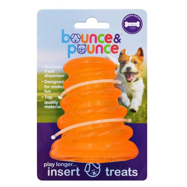 Mongoose Small Treat Dispenser Dog & Puppy Toy by Bounce & Pounce