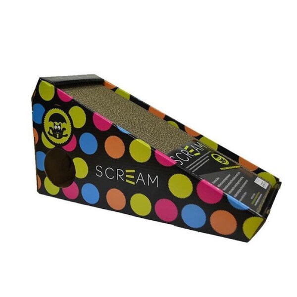 Inclined Slanted Style Scratcher for Adult Cats and Kittens by Scream - 48x20x25cm