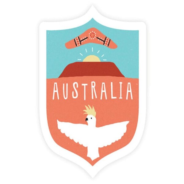 Sunday Paper Vinyl Bumper Sticker - Australia Cockatoo