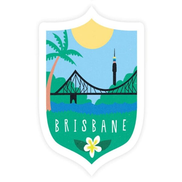 Sunday Paper Vinyl Bumper Sticker - Brisbane