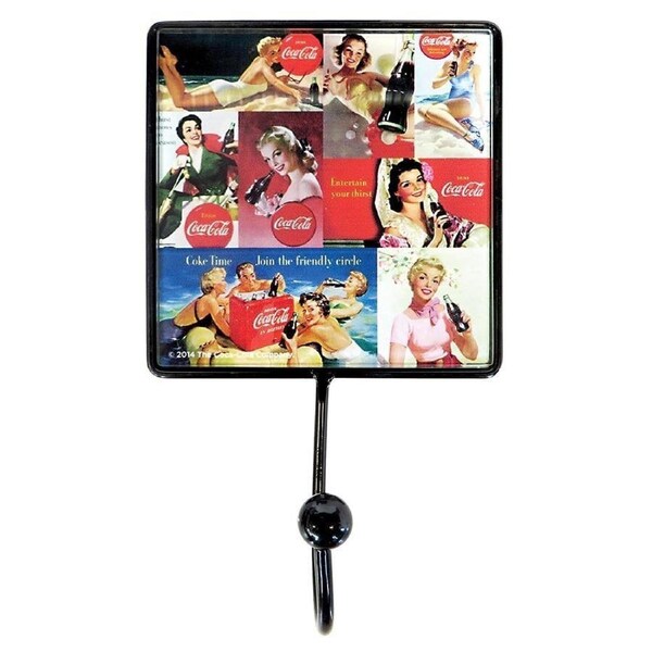 Coca-Cola Coat Hook Pins Ups Montage