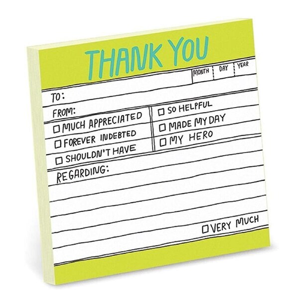 Knock Knock Cubicle Notes Hand Lettered - Thank You