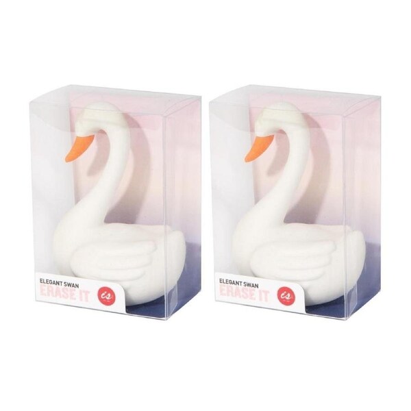 IS Gift XL Swan Erasers (2 Packs)
