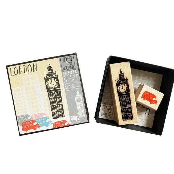 Yellow Owl Workshop London Rubber Stamp Set of 2