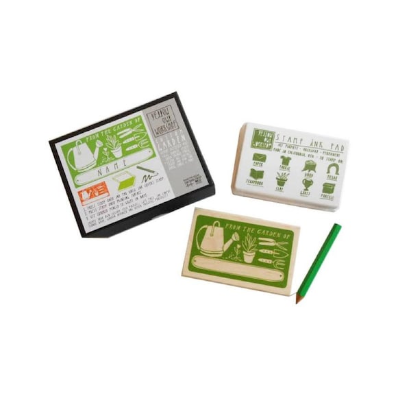 Yellow Owl Workshop Custom Stamp Activity Kit - Garden