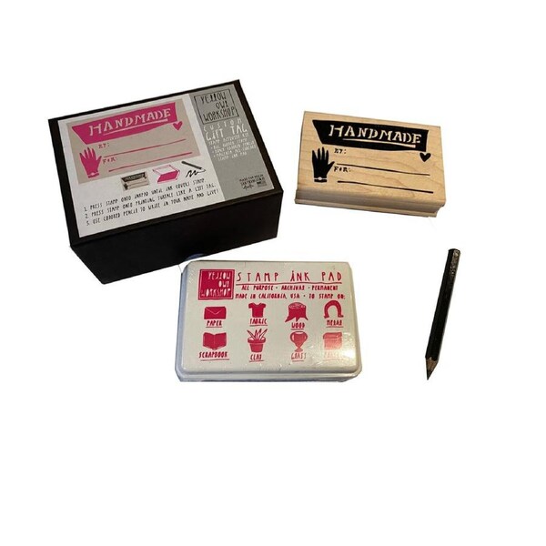 Yellow Owl Workshop Custom Stamp Activity Kit - Gift Tag