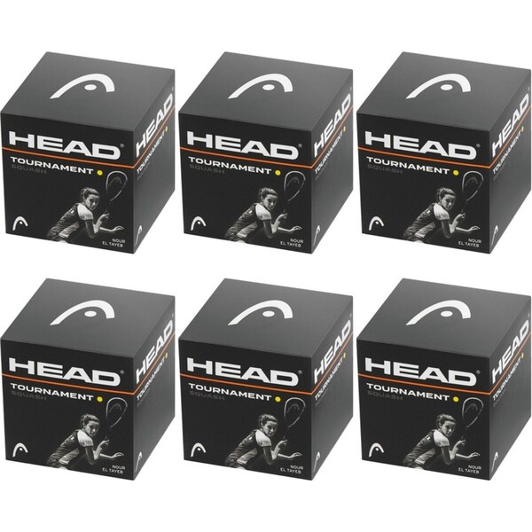 HEAD Tournament Squash Ball Advanced Training Competition Bulk - 6 Balls