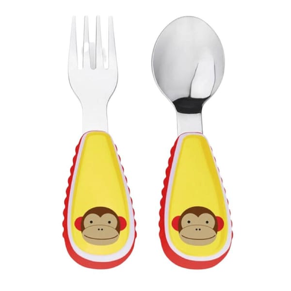 Skip Hop Zootensils Fork & Spoon - Monkey