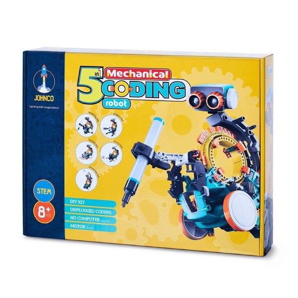 Johnco - 5 in 1 Mechanical Coding Robot