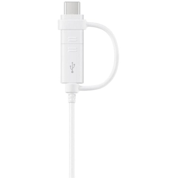 Samsung Data Cable Combo Type C & Micro USB - White New
