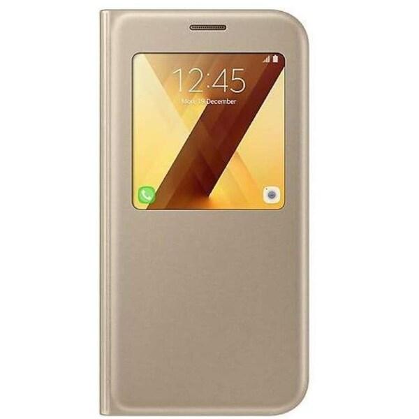 Samsung Galaxy A7 S-View Standing Cover - Gold
