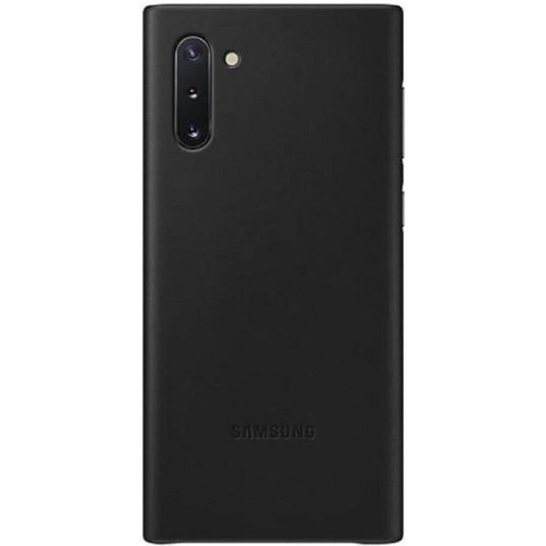 Samsung Galaxy Note 10 Leather Cover Case - Black