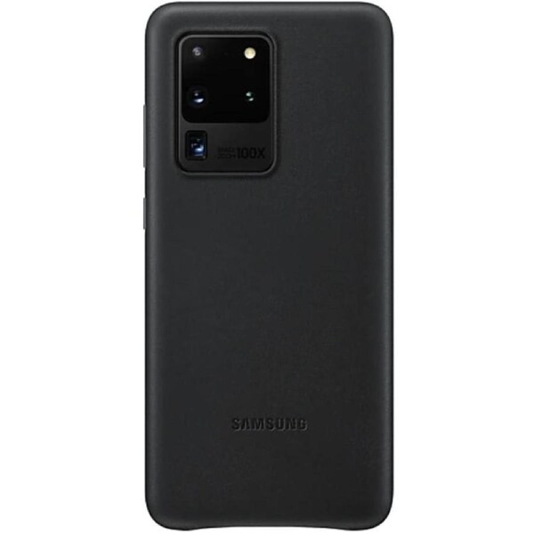 Samsung Galaxy S20 Ultra Leather Cover - Black