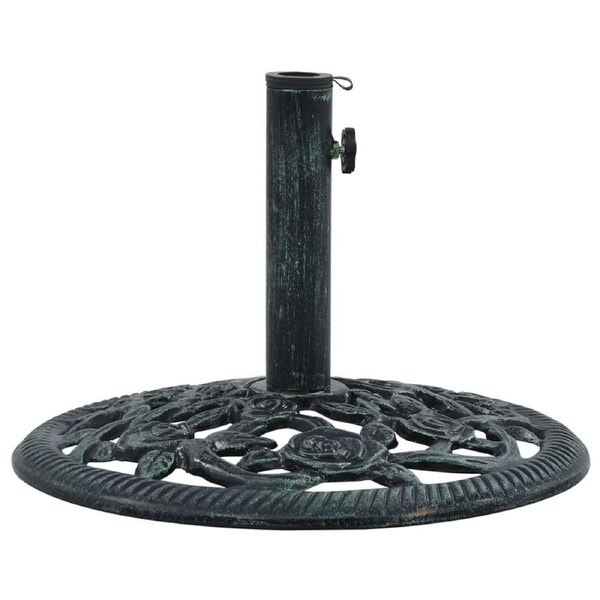 Umbrella Base Green 9 kg 40 cm Cast Iron vidaXL