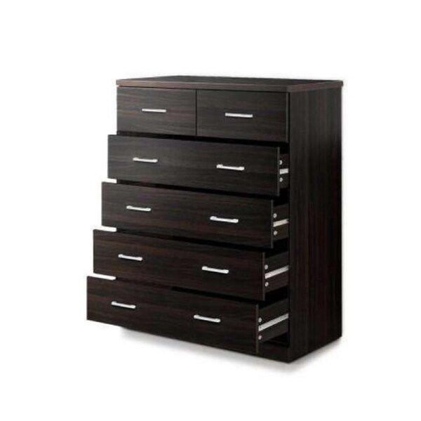 Tallboy 6 Drawers Storage Cabinet - Walnut